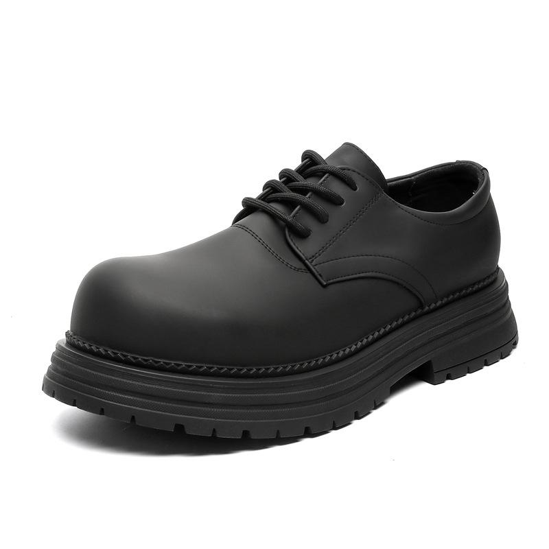 Leather Shoes Men's 2024 New Summer Business Dress Low-top Martin Shoes Platform Casual Derby Shoes 2230-J