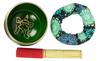 IBA Indianbeautifulart Tibetan Singing Bowl Musical Instrument For Meditation W Stick & Cushion