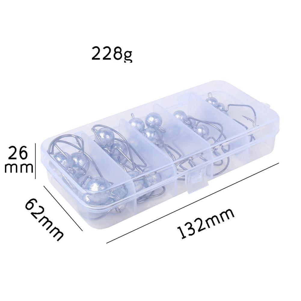 25pcs Jig Head Fishing Hook Wide Crank Offset Fishhook For Soft Worm Lure Barbed Carp Fishing Hooks