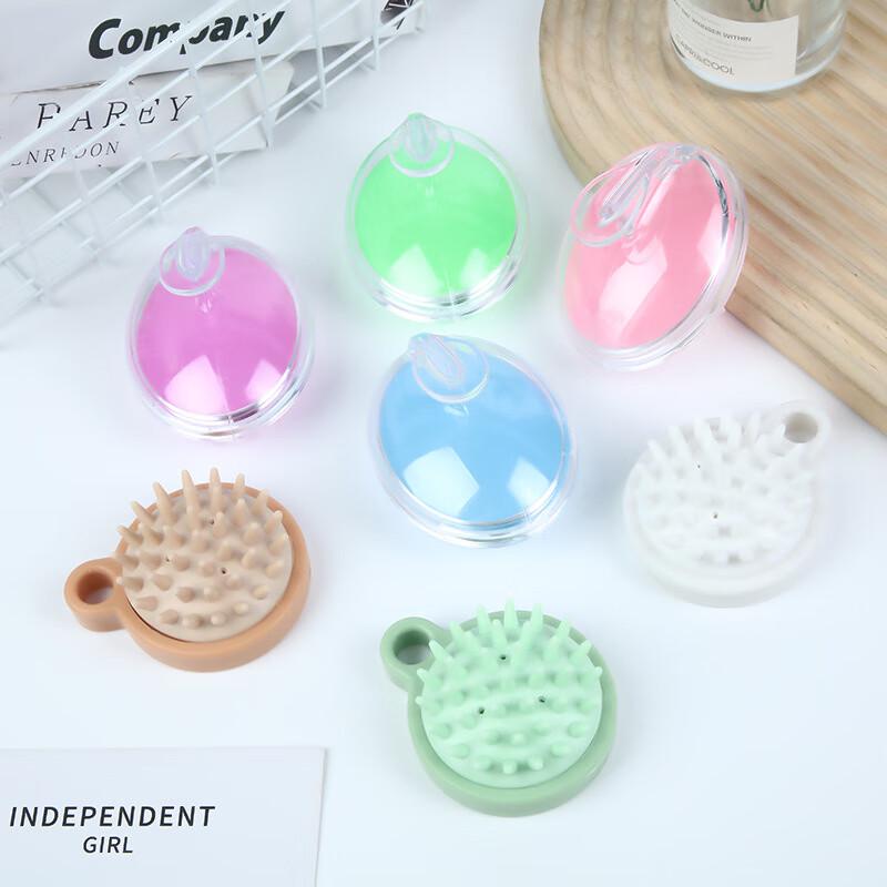 Silingfei Crystal Clear Silicone Scalp Massager Shampoo Brush