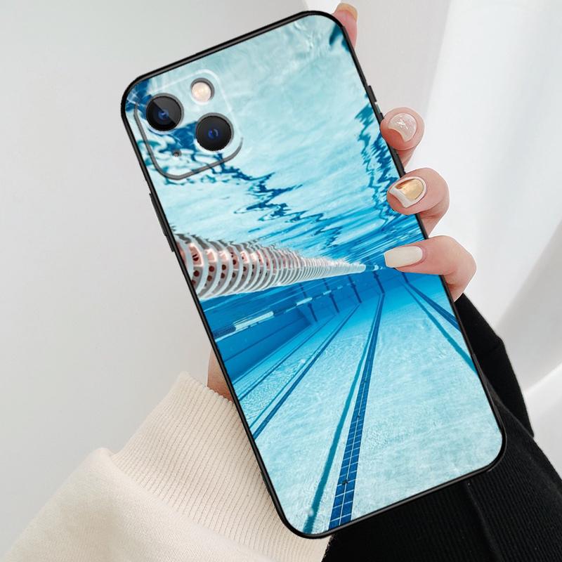 

Чехол для телефона «Вода в бассейне» для iPhone 13 12 11 14 Pro Max Mini X XR XS Max 6S 7 8 Plus Ударопрочный Мягкий Чехол iPhone X XS