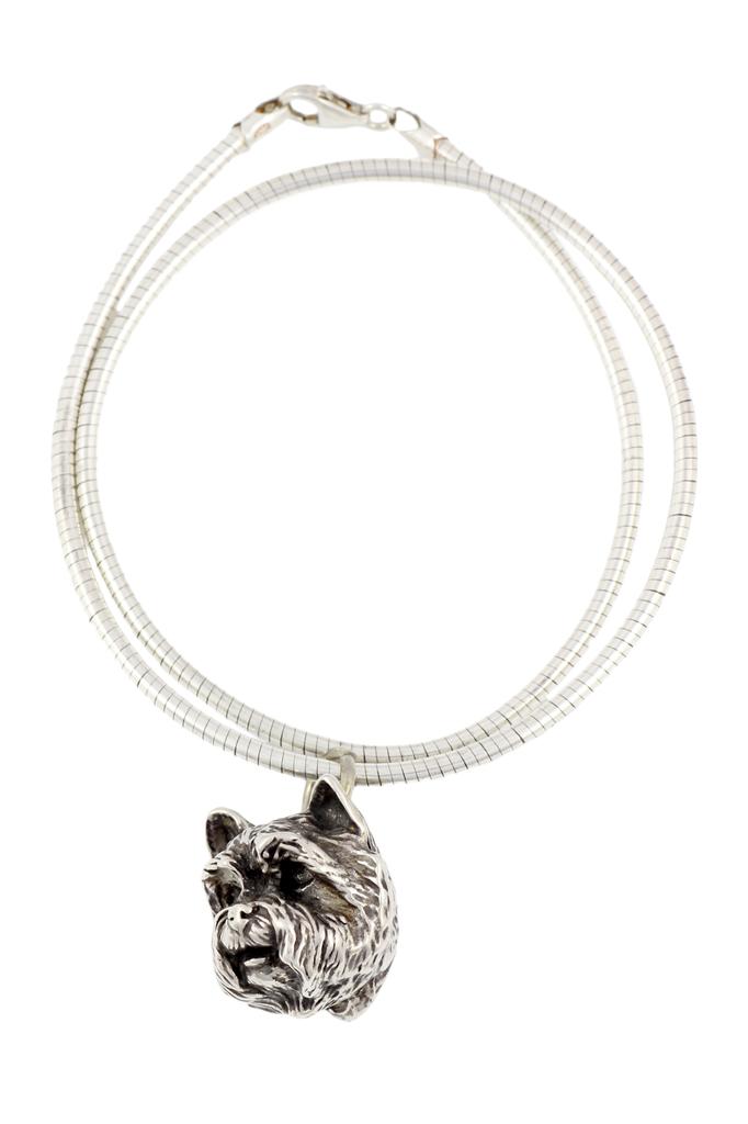 West Highland White Terrier, Westie, Westy I - Collana per cane, gioiello unico per l'appassionato di cani, ciondolo serpente unico della marca Art-Dog