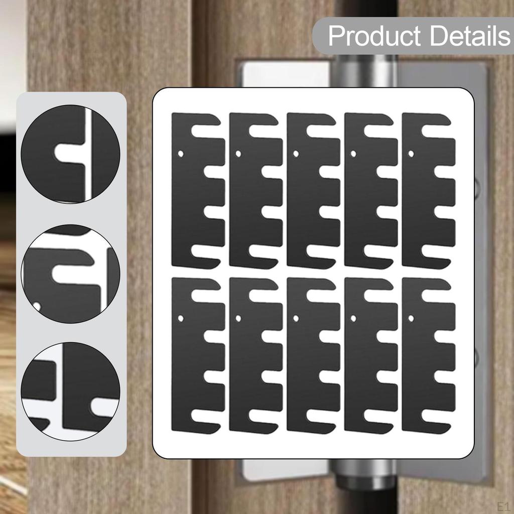 10Pcs Door Hinge Shims Gasket Replacement Hardware Sturdy Easy To Install Pads Hinges