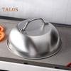 Cheese Melting Dome Round Basting Cover with Handle Heat-Resistant Rustproof Heavy-Duty Steam Basting Cover Pot Lid