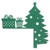 Festives Metal Door Frame Sign Door Corner Decoration for Christmas Celebration Home Decoration for Window and Wall