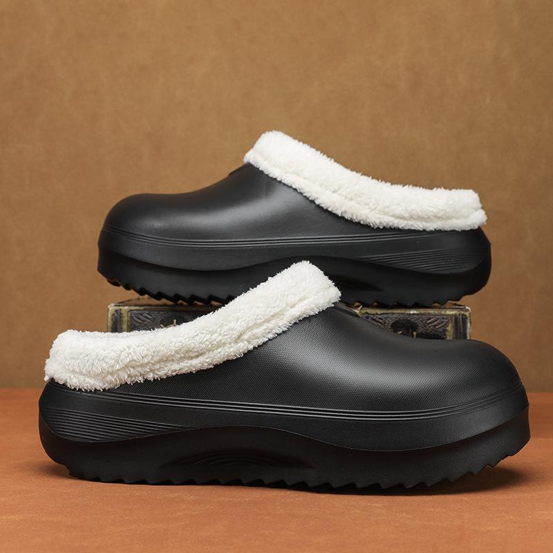 

Плюшевые хлопковые тапочки для пар Осень/Зима 2025 - Закрытый носок, Толстая подошва, Для дома/улицы 36-37