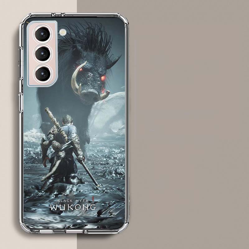 Black Myth Wu Kong Phone Case For Samsung Galaxy S25 Edge S24 S23 FE S21 S20 S10 Plus S22 S26 Ultra Cover Clear Cases TPU Capa S