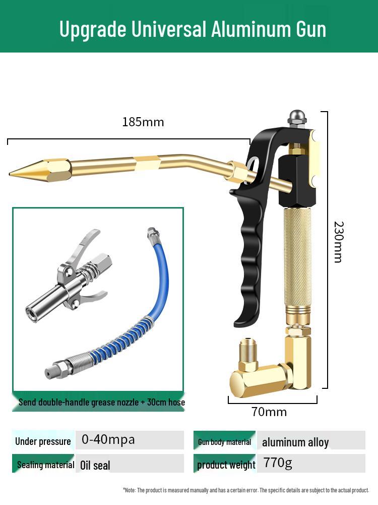 Universal High-Pressure Grease Gun Nozzle for Electric/Pneumatic Excavators