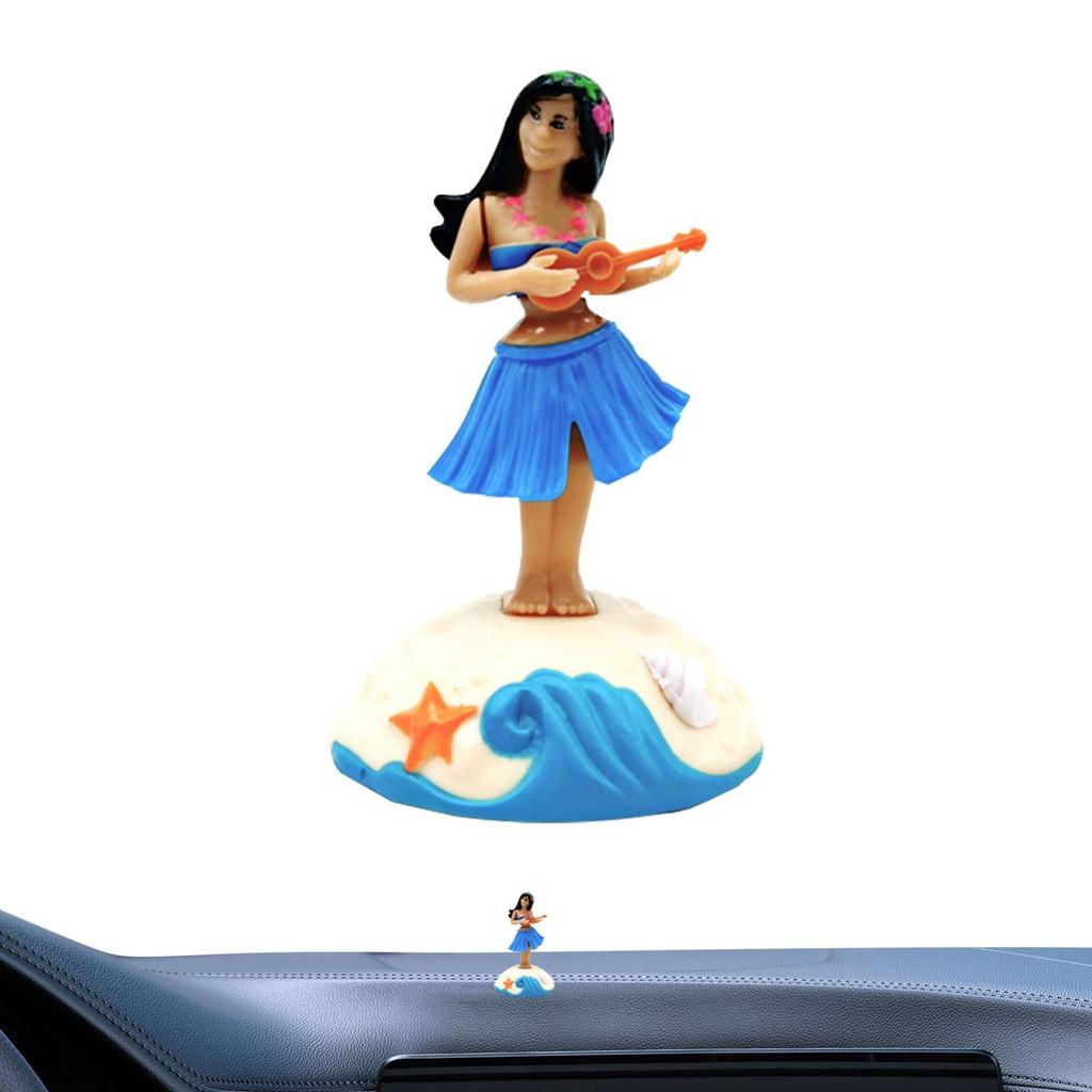 Hawaiian Swing Grass Skirt Bobblehead Car Ornament Cartoon Gift Children's Toy Car Decoration