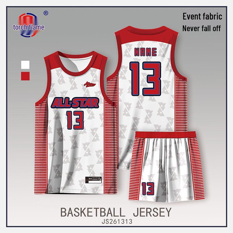 Unisex Digital Print Quick-Dry Basketball Jersey and Shorts Set 7XL