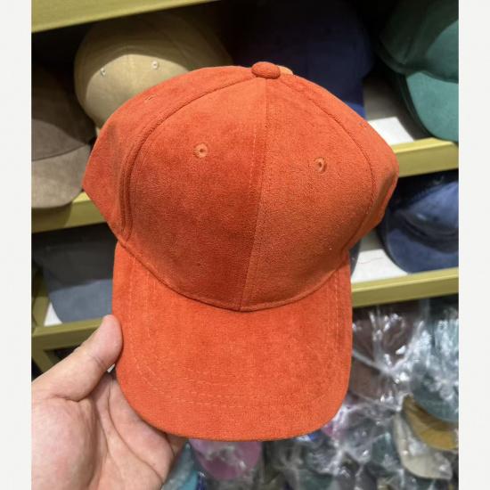 Simple, Basic Baseball Cap, Solid Color, Versatile, Provides Sun Protection and Warmth, Made of Faux Suede Material, Men's Style