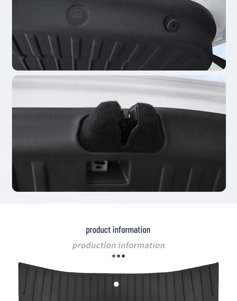 Tesla Model Y Six-Seat Tailgate Protection Pad - TPE Soft Rubber Trunk Guard