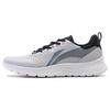 Li Ning Feather Abrasion Resistant Low Top Running Shoes Men's Gray Black ARST065-4