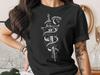 Occult Snake Dagger T-Shirt | Goth Grunge Aesthetic Serpent Sword Graphic Tee | Dark Academia Witchy Edgy Apparel Gift
