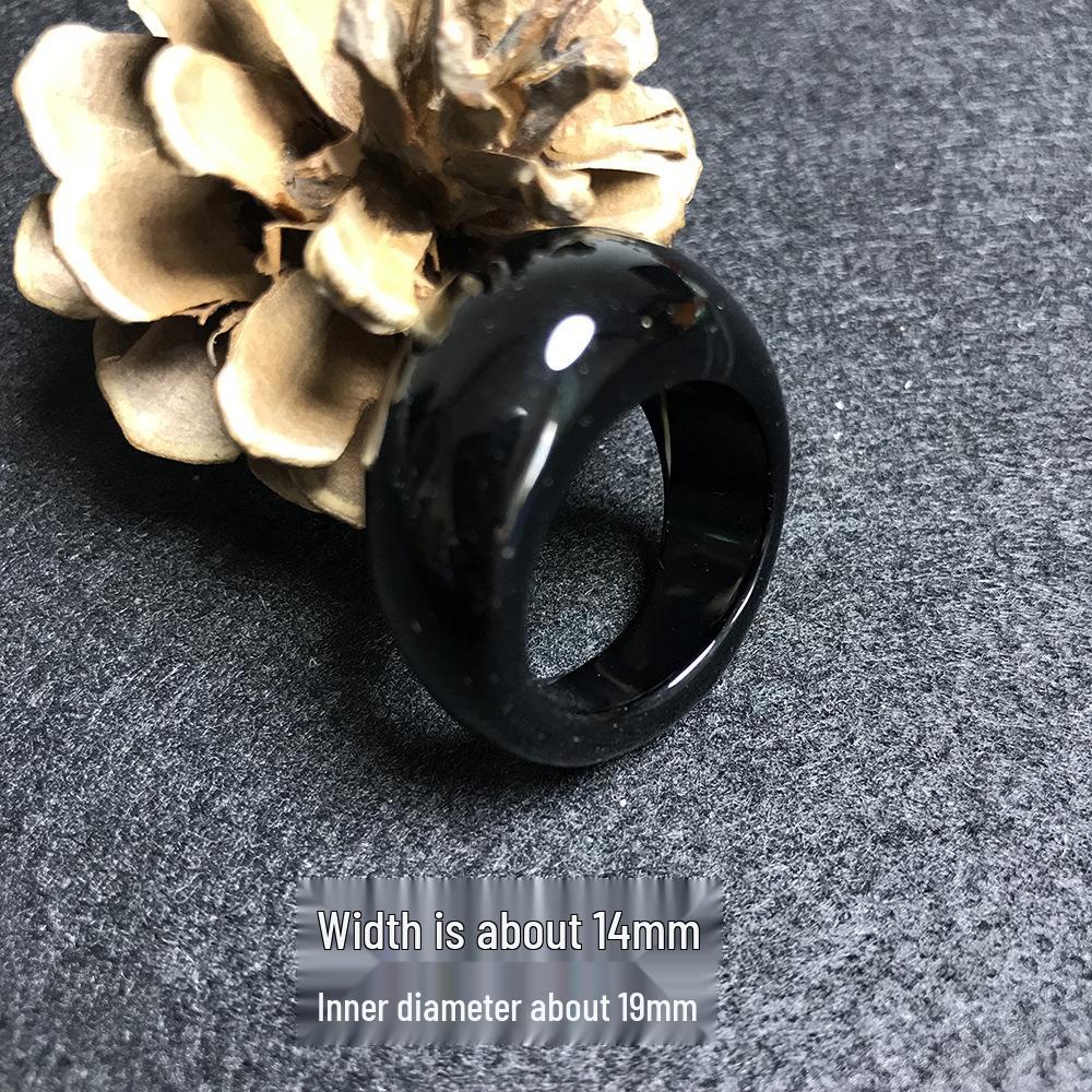 Men's and Women's Large Agate Chalcedony Thumb Rings - Promotional Jade Style