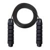 Skipping Rope Black 3m Length Sports Equipment Non-slip Handle Adjustable