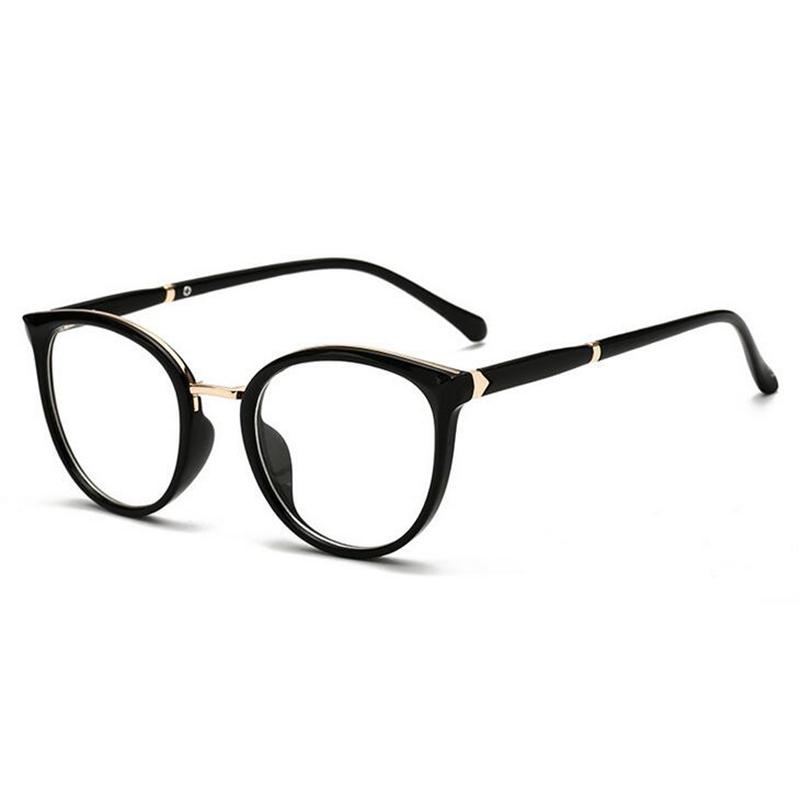 

Spring Leg Anti-Blue Light Oval Prescription Eyeglasses Women Cat Eye Short-Sight Eyewear Diopter 0 -0.5 -0.75 -1.0 To -6.0 0