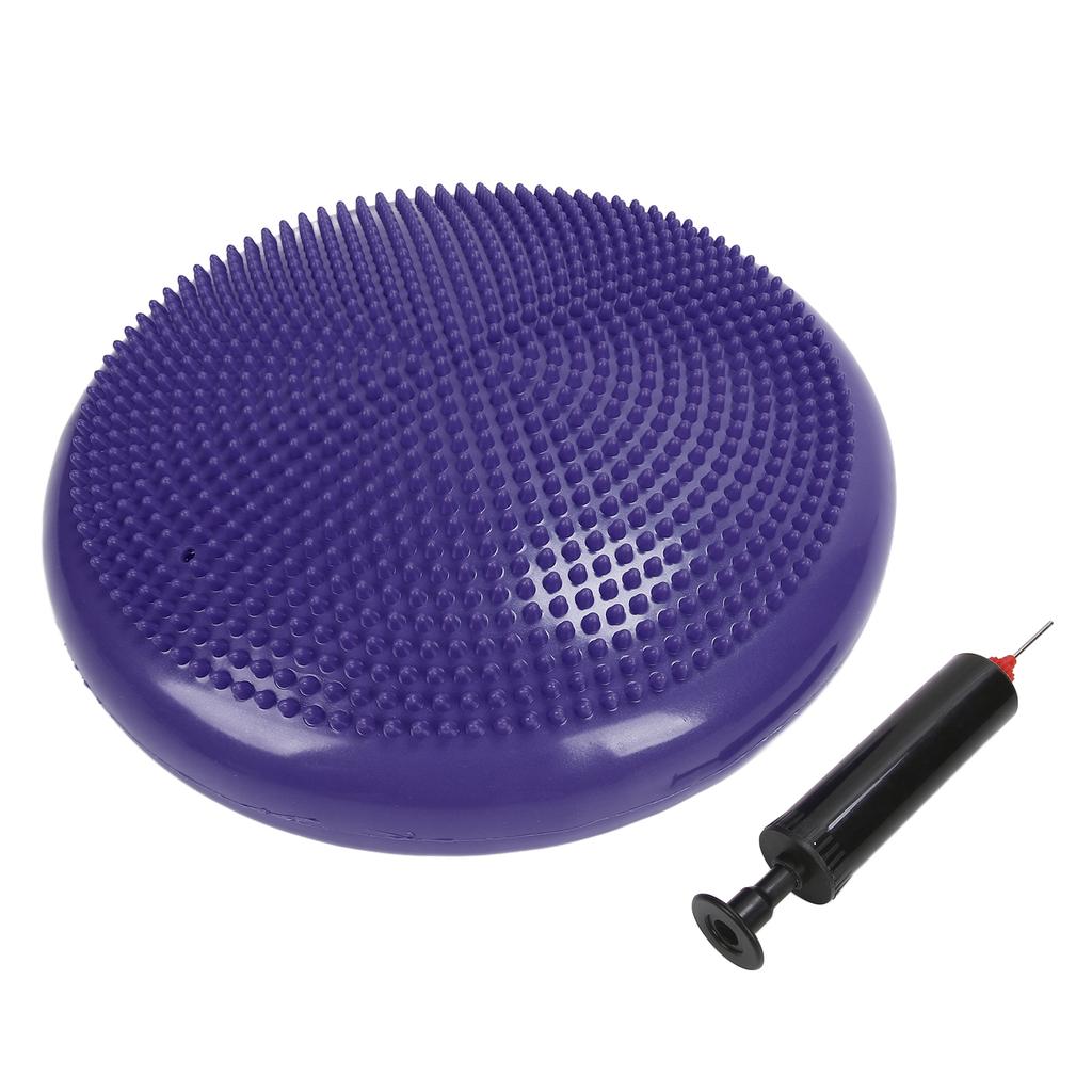 Professional Balance Disc Cushion Mat Yoga Massage Ball Pad Fitness Exercise Training BallPurple