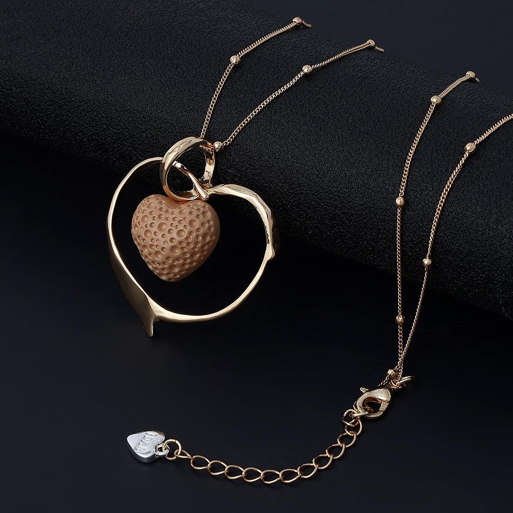 Autumn And Winter Jewelry Love Fashion Retro Round Bead Chain Simple Women S Necklace Sweater Chain