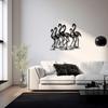 Minimalist Flamingo Metal Wall Art Black Silhouette Sculpture Modern Home Office Lake House Decor