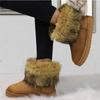 Fashion Winter Women Boots Suede Thermal Sleeves Keep Warm Mid-Calf Snow Boots Ladies Comfortable Platform Shoes Zapatos Mujer Size 43