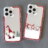 New Year Christmas Santa Claus Clear Phone Case for IPhone 15 Pro Max 14 13 12 11 Pro Max 15 14 7 8 Plus X XR XS Cute Back Cover