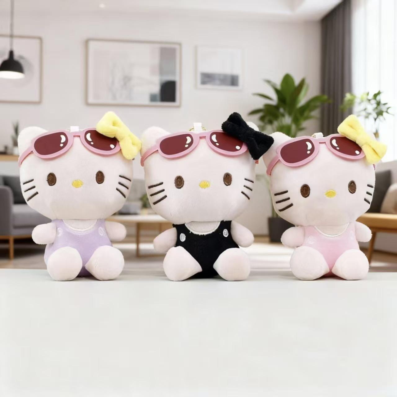 

Підвіска-кішка Мое Плюшева іграшка: Милий мультяшний брелок-шарм з кошеням Gold Lobster Clasp ~13cm