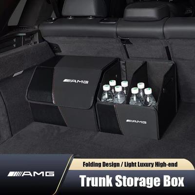 Für Mercedes Benz Auto Kofferraum Aufbewahrungsbox Große Kapazität Sachen Verstauen Organizer AMG W211 W203 W204 E300L A200L S400L GLA/S/E/C