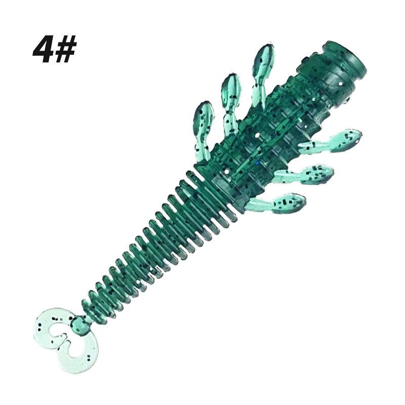 6cm Soft Fishing Lure TPE High Elastic Floating Bionic Shrimp Shape Artificial Bait Crustacean Design Suitable for Various Fishing Conditions