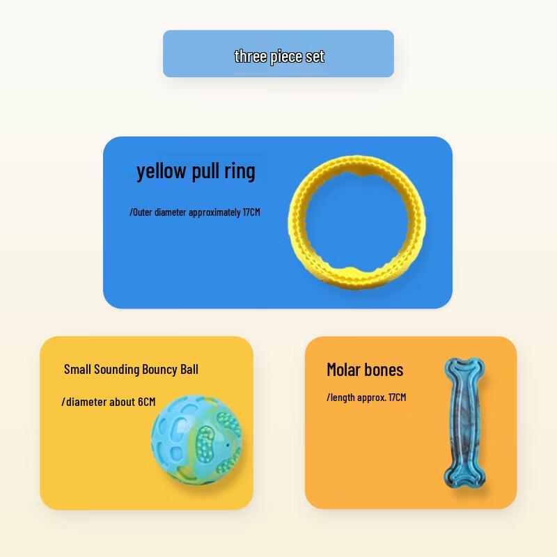 Squeaky Rubber Chew Toy for Large Dogs