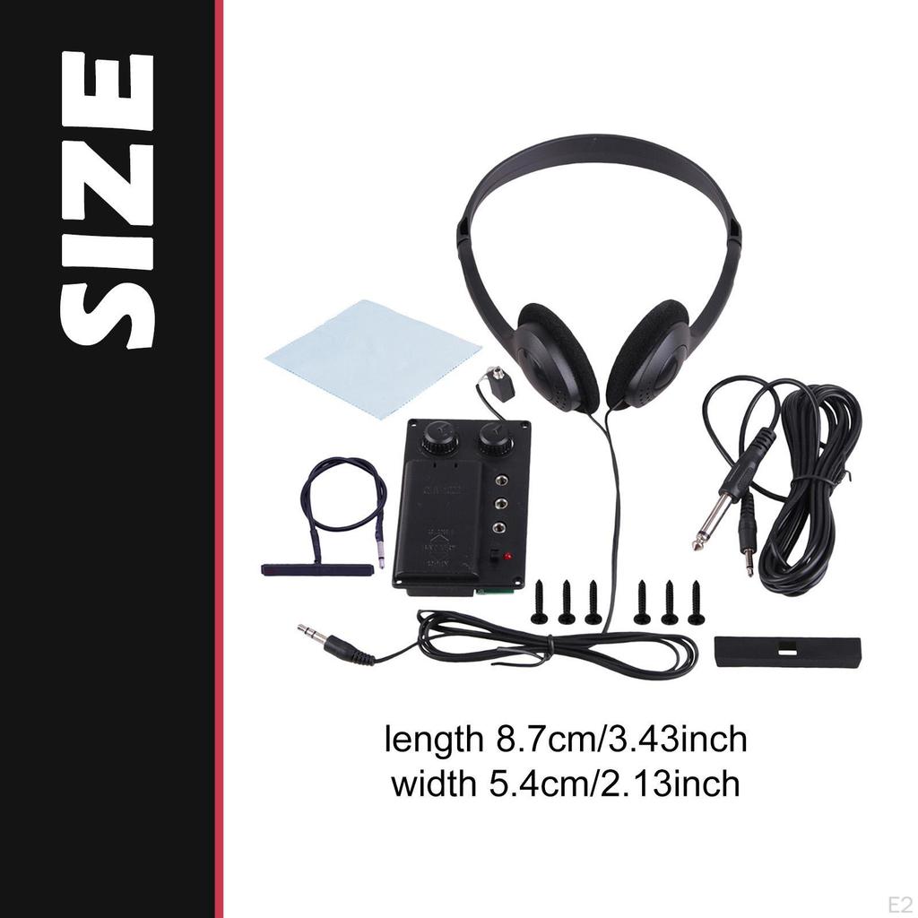 Violin Pickup Musical Instrument Accessories Silent Easy to Install Good Sound with Plug Hole Cable