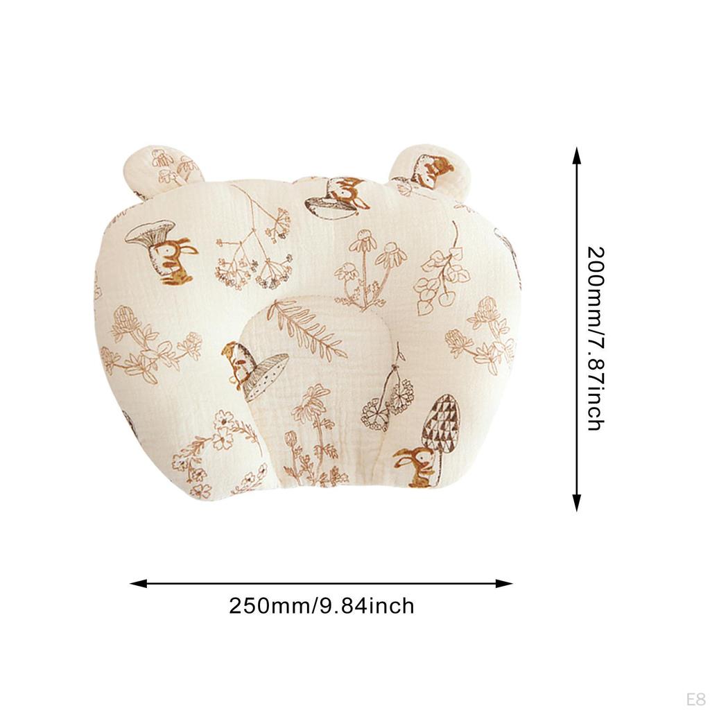Newborn Pillow Portable Head Shaping Cartoon Comfortable Neck Support Bear