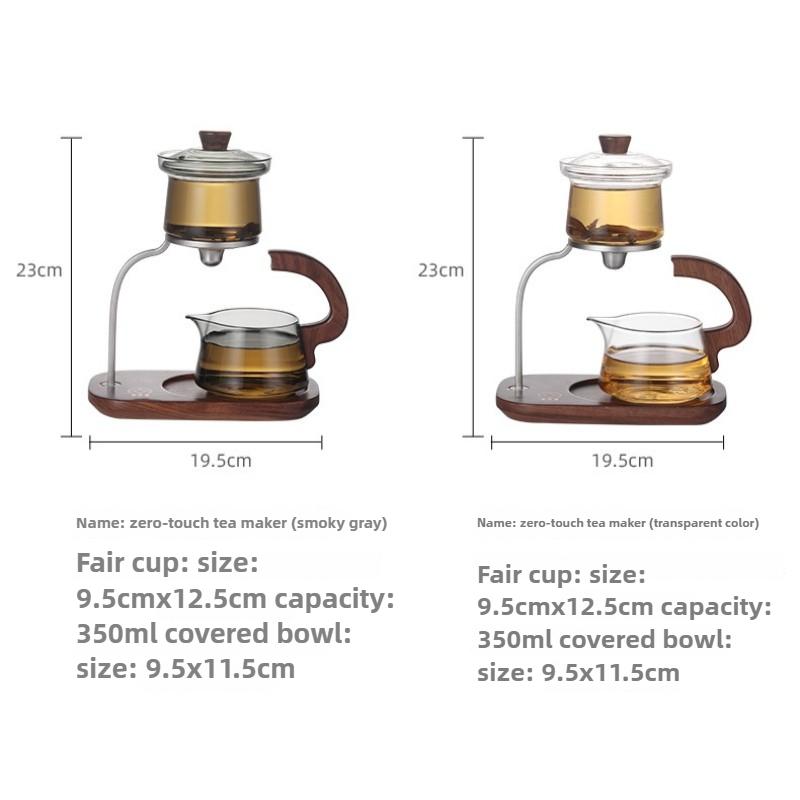 Faule Glas Teekanne Automatischer Schwebender Becher Teeset Filter Magnetisches Saugset Heim- und Bürobedarf