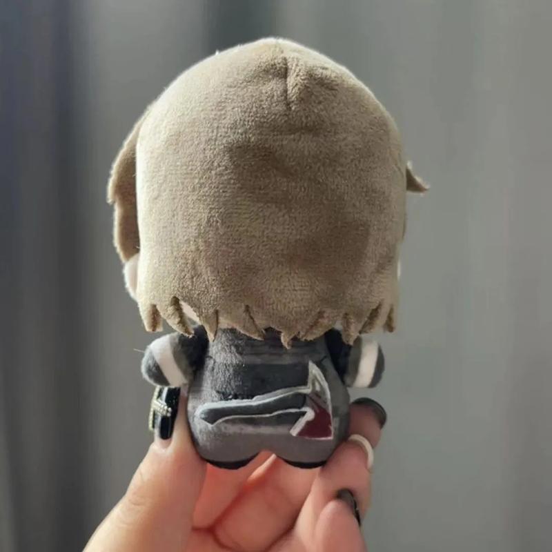 Game Leon Scott Kennedy Grace Ashcroft Cosplay Keychain Cute Q Version Plush Cotton Doll Backpack Pendant Keyring Accessories