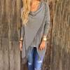 Elegant Women's Irregular Tassel Cardigan Sweater Poncho Shawl With Classic Design
