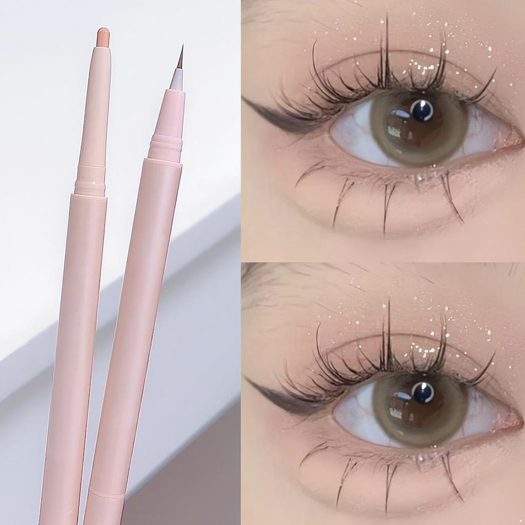 Natural Makeup Stick Double Ended Long Lasting Non Smudging High Gloss Silky Smooth Formula Eye Brightening Nourishing 2 In 1