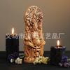 Statue av gudinnen Gaia, statue av heksegudinnen, statue av jordens mor, ornament
