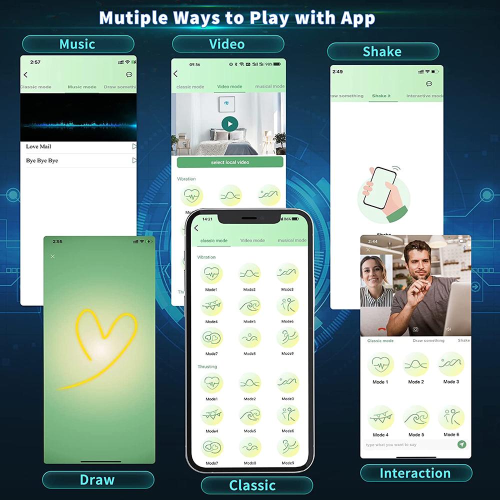 2025 Новый мужской мастурбатор, вибратор для тренировки пениса с управлением через приложение, секс-игрушка для мужчин, сексуальный массажер, кольцо для пениса, тренажер для головки 18