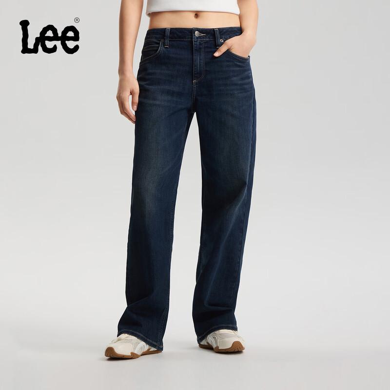Lee Women s 429 Straight-Leg Deep Blue Jeans S