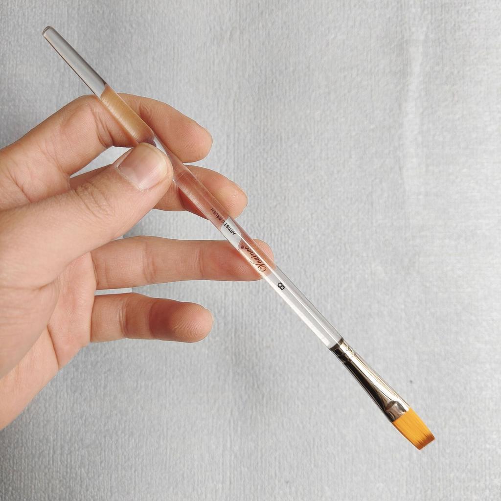 High Value White Swan Crystal Rod Nylon Brush Watercolor Gouache Digital Oil Brush Art Stroke Line Brush