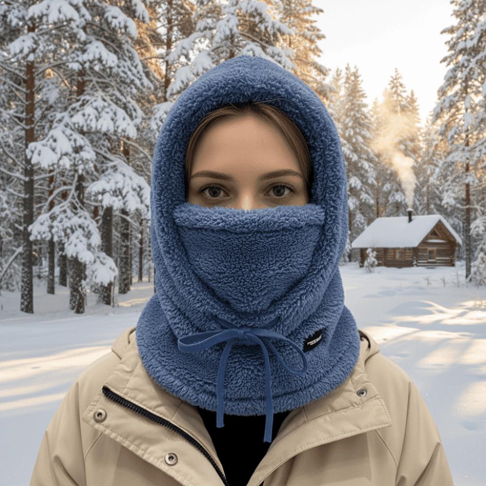 Solid Color Cycling Windproof Cap Keep Warm Ski Mask Hat Simple Winter Balaclava  Men