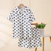 Women's pajamas, short-sleeved shorts, summer lace suit, thin cute butterfly loungewear, cardigan can be worn outside