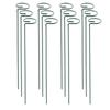 Plant Support Stake Rust Proof Dark Green Weather Proof Metal Flower Support Stake For Courtyard Garden 12 PCS