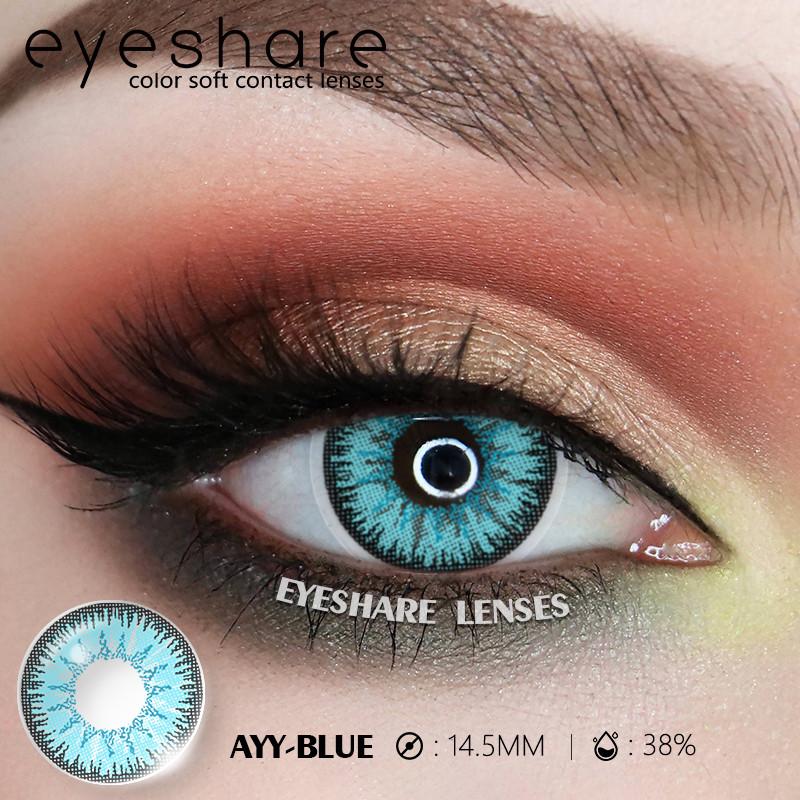 Eyeshare Cosplay Lila Farbe Kontaktlinsen für Auge Blau Colorcon Lense Anime Coser Linsen Augen Make-Up Pupilentes