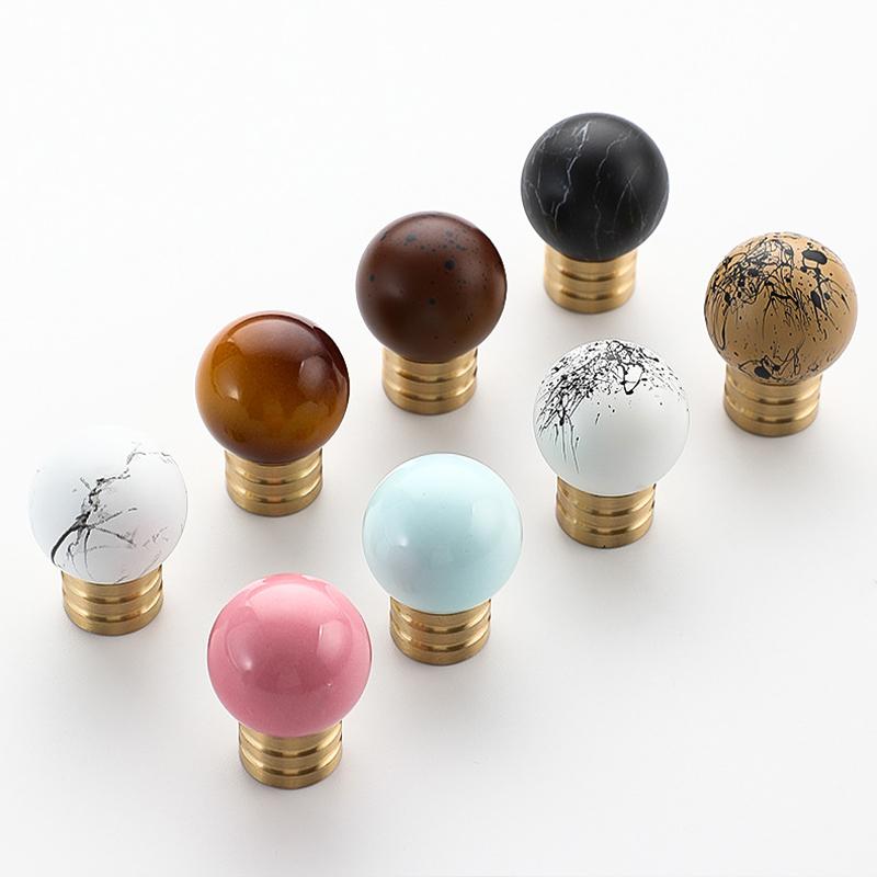 1pc Handles Drawer Cabinet Furniture Kitchen Handles for Cabinet Knob Door Drawer Furniture Kitchen Knob Brass Pattern Single
