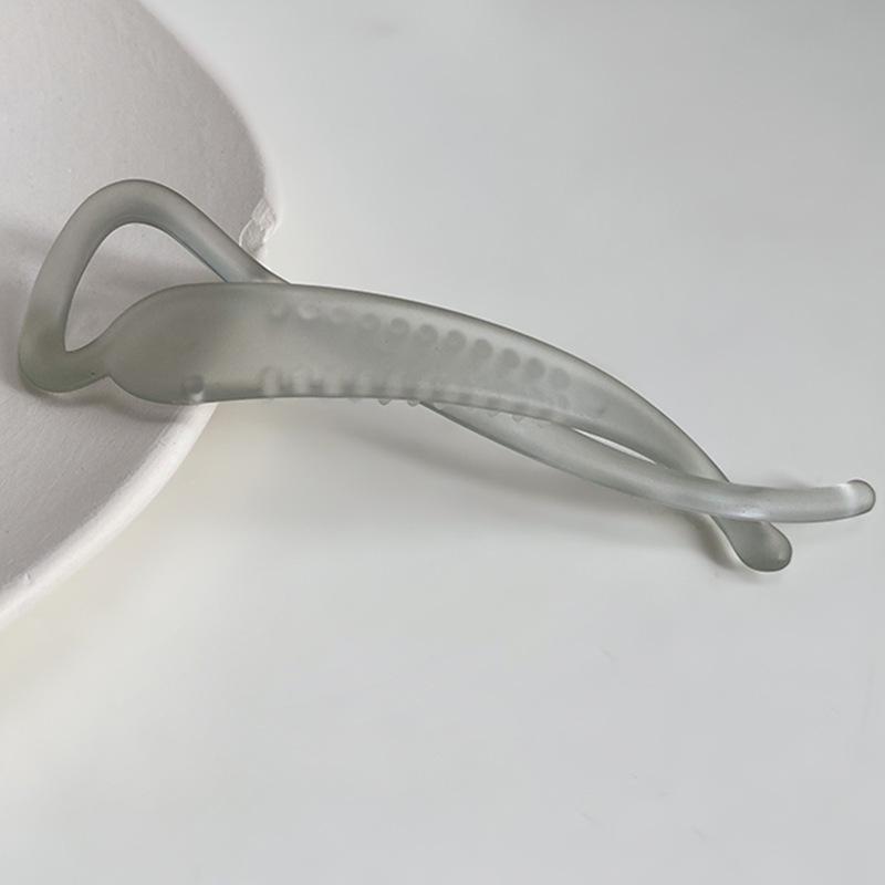 Korean Style Frosted Large Banana Hair Claw Clip for Elegant Updos