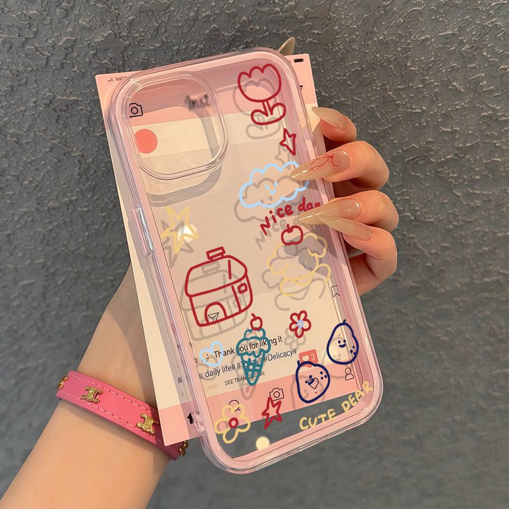 Painted Phone Case for iPhone 17 11 12 13 14 15 16 iPhone 17 12 13 14 15 16 Pro 17 12 13 14 15 16 Pro Max  High Quality Painted Animal Cute Phone Case