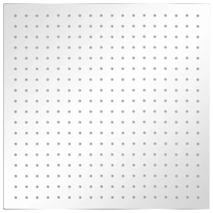 VidaXL Plunging Shower Head 2 Pcs Stainless Steel 50x50 Cm