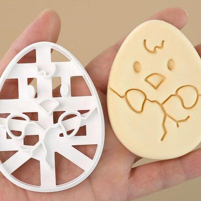 Oster-Ausstecher Kaninchenform Stempel Kinder-Osterparty Hase Präger Keksform Backwerkzeug Osterdekorationen Zubehör
