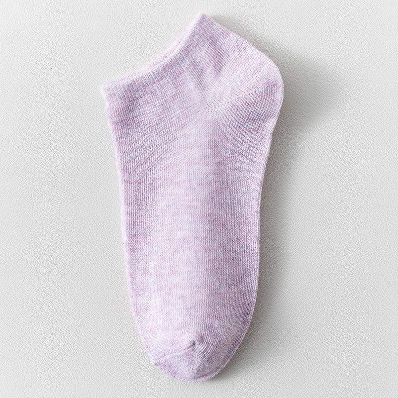Women's Solid Color No-Slip Low-Cut Socks - Spring/Summer Thin Cotton Invisible Ankle Socks